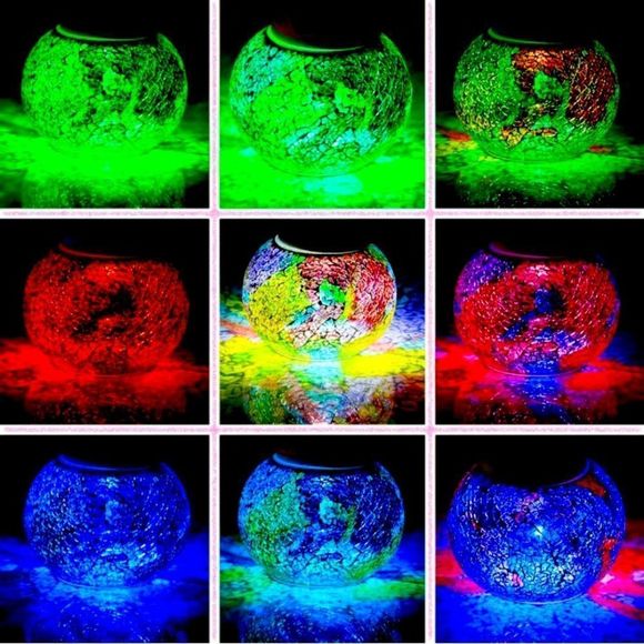 Solar Powered Color Changing Mosaic Lights - Picture 5 of 5